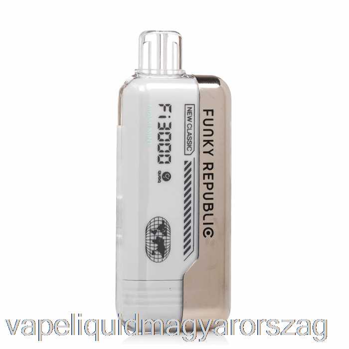 Funky Republic Fi3000 Eldobható Miami Menta Vape Toll